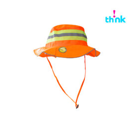 Sombrero Reflectante de Alta Visibilidad para Seguridad Neón Naranja Unitalla pz