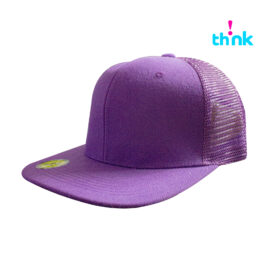 GORRA PLANA TIPO TRUCKER MORADA