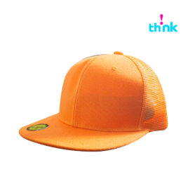 GORRA PLANA TIPO TRUCKER NARANJA