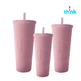 Vaso plastico texturizado diamante