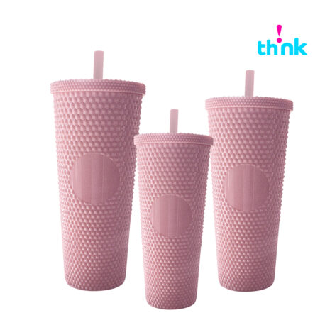 Vaso plastico texturizado diamante