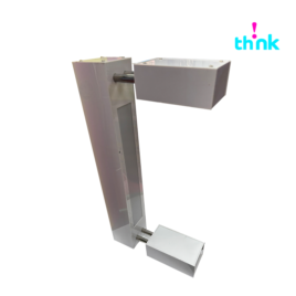 Display Exhibidor Flotante Para Tenis Con Led, Blanco Luz Intermitente Ef (23.5x44x7.1 Cm) Pz