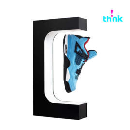 Display Exhibidor Flotante Para Tenis Con Led, Negro Luz Blanca E08 (44×23.5×7.1cm) Pz